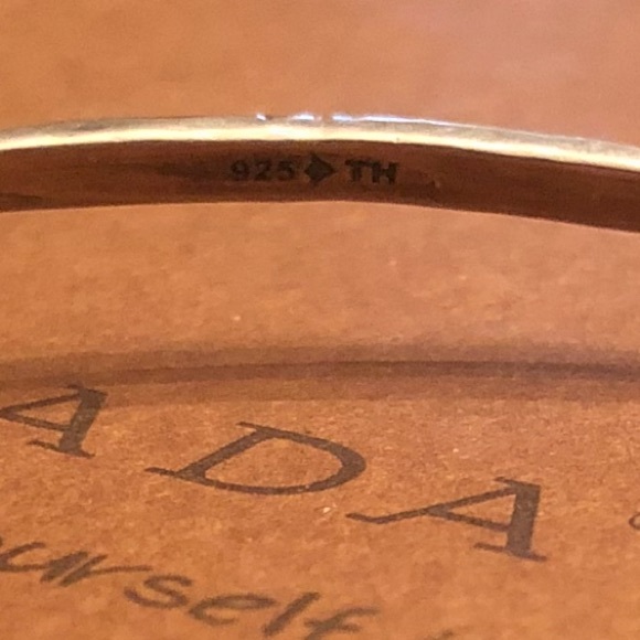 Silpada Sterling Silver Cubic Zirconia Star Studded Bangle Bracelet B2701 - Picture 6 of 15